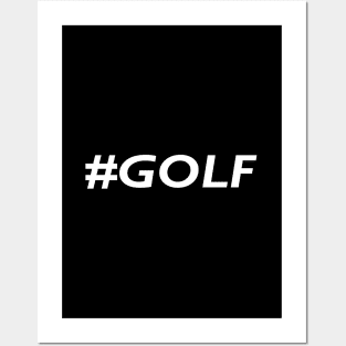 Hashtag golf Posters and Art